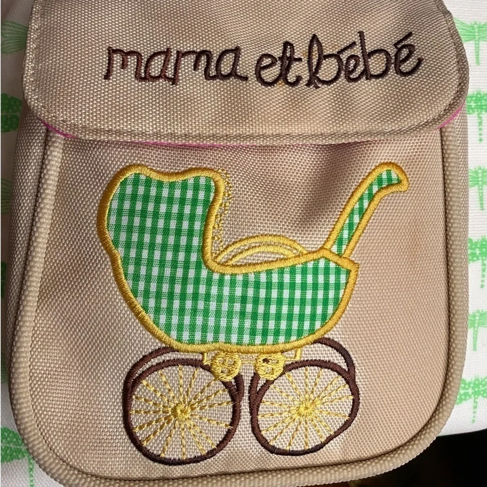 Pink Lining Mama Et Bebe Green Dragonflies Diaper